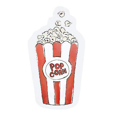 Cut-out kaart - Popcorn