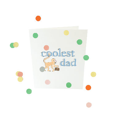 Baby confettikaart - Coolest dad