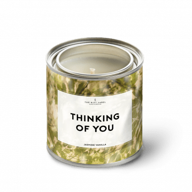 Grote geurkaars in blik - Thinking of you - Jasmine vanilla