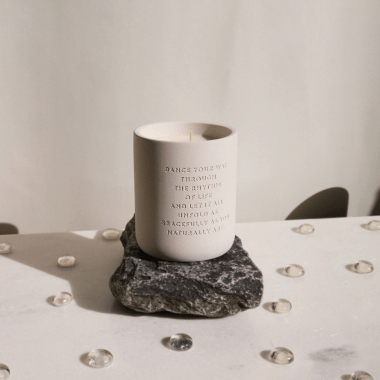 Cement candle - Beige 